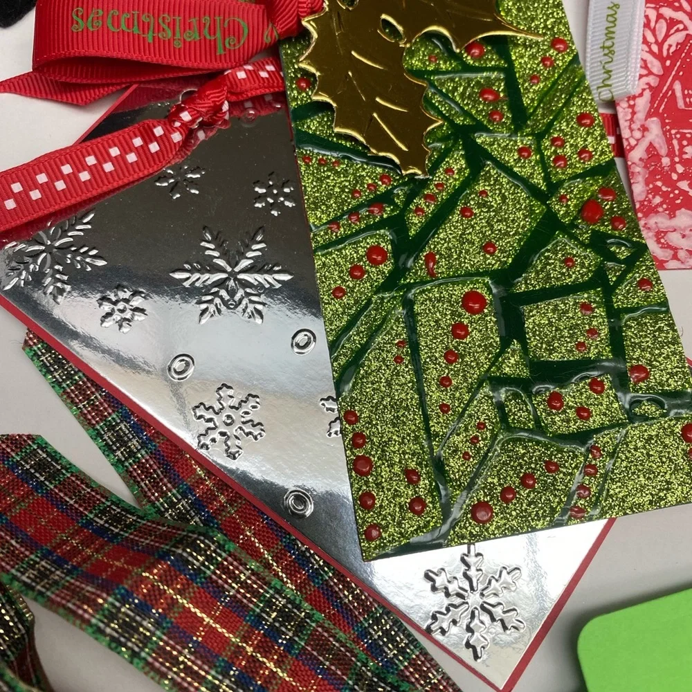 Lot of Handcrafted Christmas Tags for Gifts